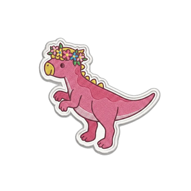 Pink Dino Patch