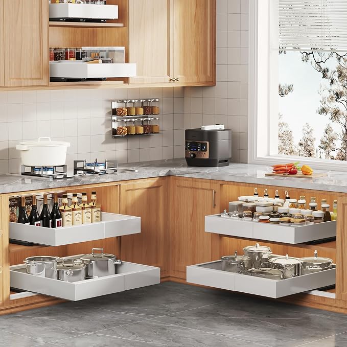 Adjustable Pull-Out Cabinet Organizer